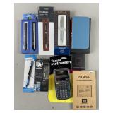 NIB Brookstone Lighted Pen, Calculator & More
