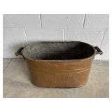 Antique Vintage Copper Boiler Wash Tub