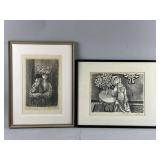 Framed/Signed Lithographs by Fletcher Martin