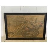 Framed Vtg 1969 Film Easy Rider Poster