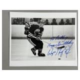 Signed Wayne Gretzky to Bobby Holms