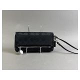 Coach Signature Black Wallet Wristlet