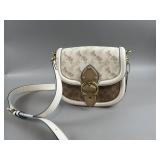 Coach Saddle Bag with Horse and Carriage Print
