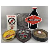Vtg Resin, Plastic, Metal & More Brewery Signs