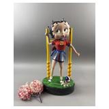 Betty Bop Cheerleader Porcelain Collector Doll