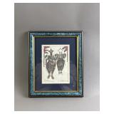 Signed/Framed Art Piece Giclï¿½e Print of Costume