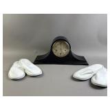Antq Mantel Clock & More