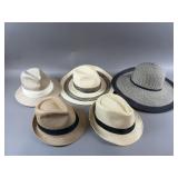 Lightweight Straw Fedoras & Sun Hat