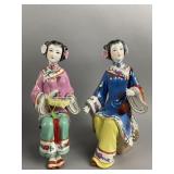 (2) Porcelain Chinese Figurines