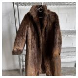 Vintage Shaggy Brown Long Fur Coat