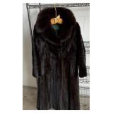 Furs By Bricker Long Dark Brown Mink Coat