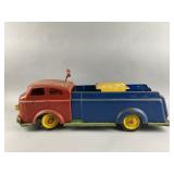 Vintage Pressed Steel Toy Fire Truck