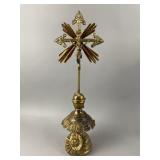 Antique French Standing Altar Crucifix