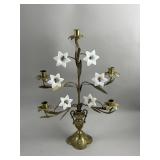 Antique French Brass Candelabra