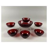 Vtg Anchor Hocking Bubble Glass Berry Bowls & More