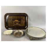 Antique Mirrored Tray & More