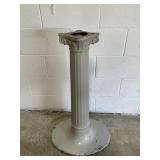 Vintage Corinthian Column Metal Pedestal Base