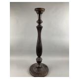 Wooden Brown Floor Candlestick