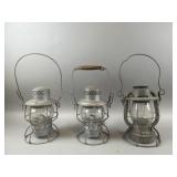 (3) Antique Oil Lanterns, Deitz & More