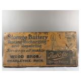 Antique Prest-O-Lite Battery Advertising Sign