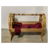 Vtg Albanian Handcrafted Cradle