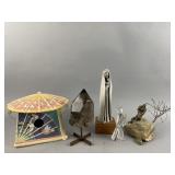Smokey Quartz Crystal on Stand & More