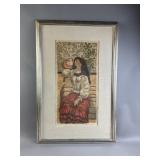 Framed/Signed/# Fletcher Martin The Gesture