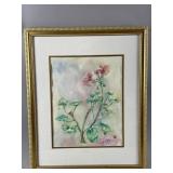 Framed/Signed Watercolor Painting by P.L. Golec