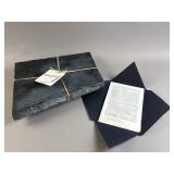 Vtg Vice Versa Wines Letter & Brooklyn Slate Plate