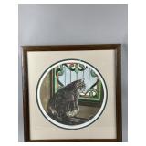Framed/Signed/# Hand-colored Etching by S. Ross