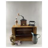 Antq/Vtg Lot Chelan Apple Wooden Crate & More