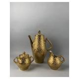 Kingwood Ceramics Gold Tea Pot Set