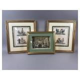Antique Framed Historical Art Pieces