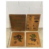 Vtg Wood Adv. Sign Corsets/Dress Reform & More