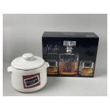 NIB Arlington Coll. 5-pc Glass Decanter Set & More