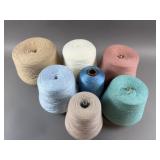 Assorted Cones of Yarn