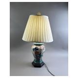 Vtg Chinoiserie Style Porcelain Table Lamp