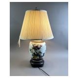 Vtg Asian-Style Ceramic Table Lamp