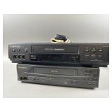 Vintage Mitsubishi & Magnavox VHS Players