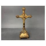 Antique Brass Crucifix