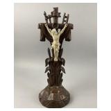 Antique Wood-Carved Arma Christi Crucifix