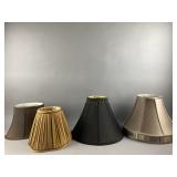 (4) Assorted Sized Lamp Shades