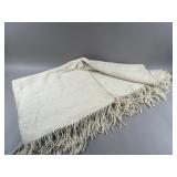 Woven Neutral Fabric w/ Fringe