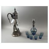 Art Deco Coffee Carafe & Murano Empoli Decanter