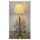 Stoffel Brass & Glass Ornate Floor Lamp