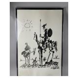 Framed Artwork Reproduction Pcassoï¿½s "Don Quixote"