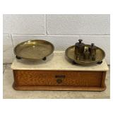 Antq Henry Troemner Balance Scale & Weights