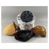 Vintage Mink & Feather Hats