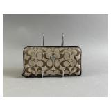 Coach Signature Jacquard Zip-Around Wallet