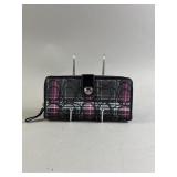 Coach Poppy Madras Tartan Plaid Wallet